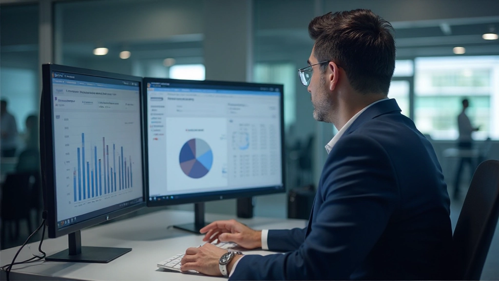 Финансовое планирование с графиками и диаграммами бюджета на компьютере