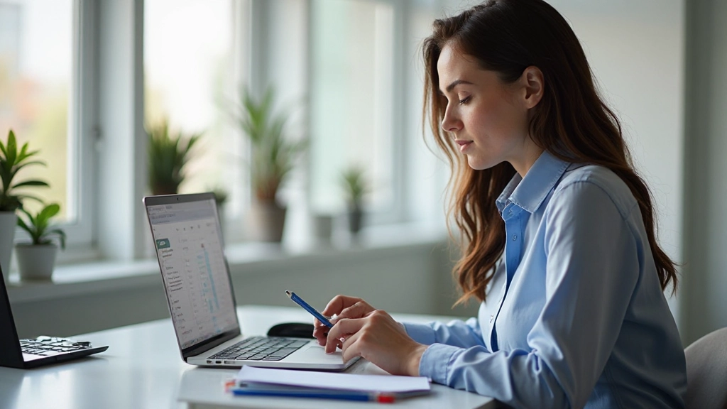 Профессиональное рабочее место с документами финансового планирования и калькулятором на столе